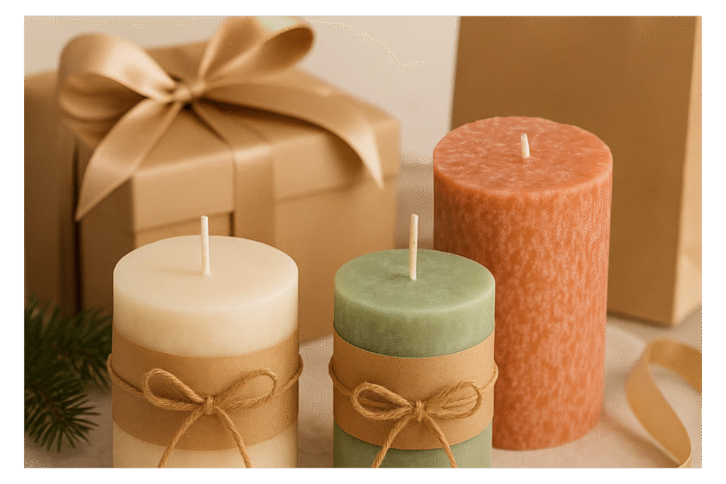 Best handmade candles to give as gifts – soy blend and pillar styles hand-poured in Delaware